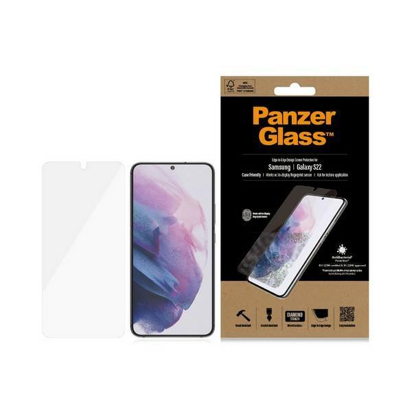 Szkło hartowane do Samsung Galaxy S22 PanzerGlass Microfracture Antibacterial Czarne
