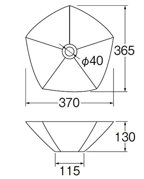 SANEI Shigaraki Ware Washbasin White HW10220-W