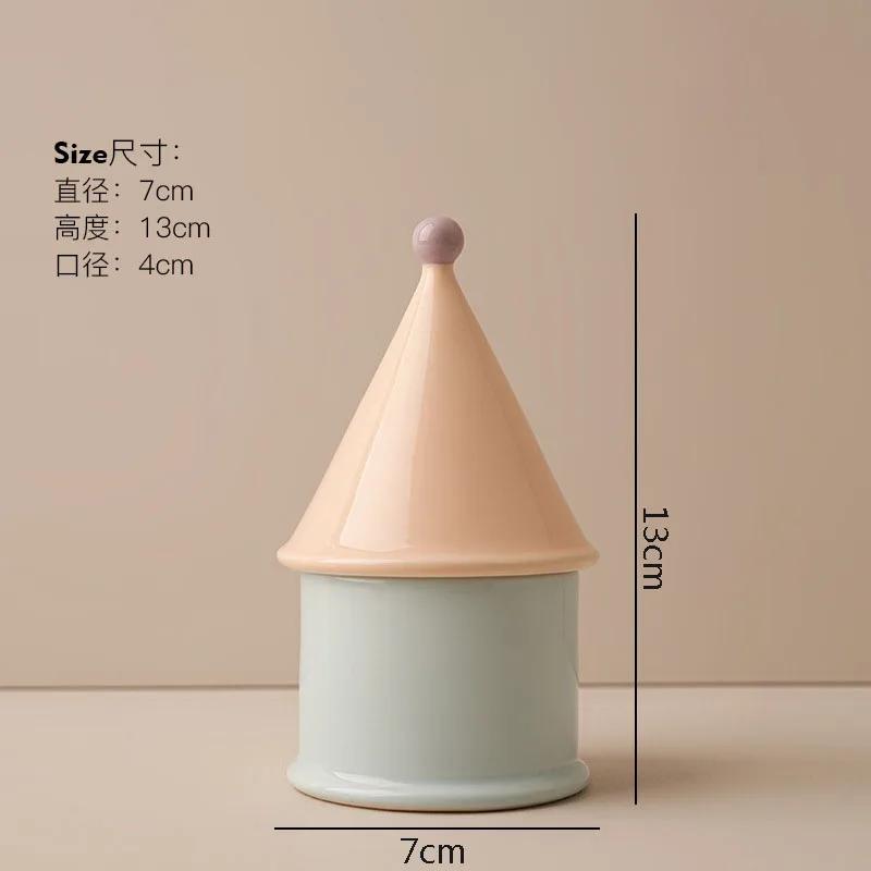 Мультяшная керамическая зубочистница Дофаминовая креативная коробка для ватных палочек Коробка для зубной нити Настольные декоративные украшения Бытовые товары