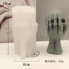 Halloween Handheld Skeleton Head Silicone Mold DIY Aromatherapy Candle Plaster 3D Ghost Head Epoxy Resin Mold Plaster Decoration