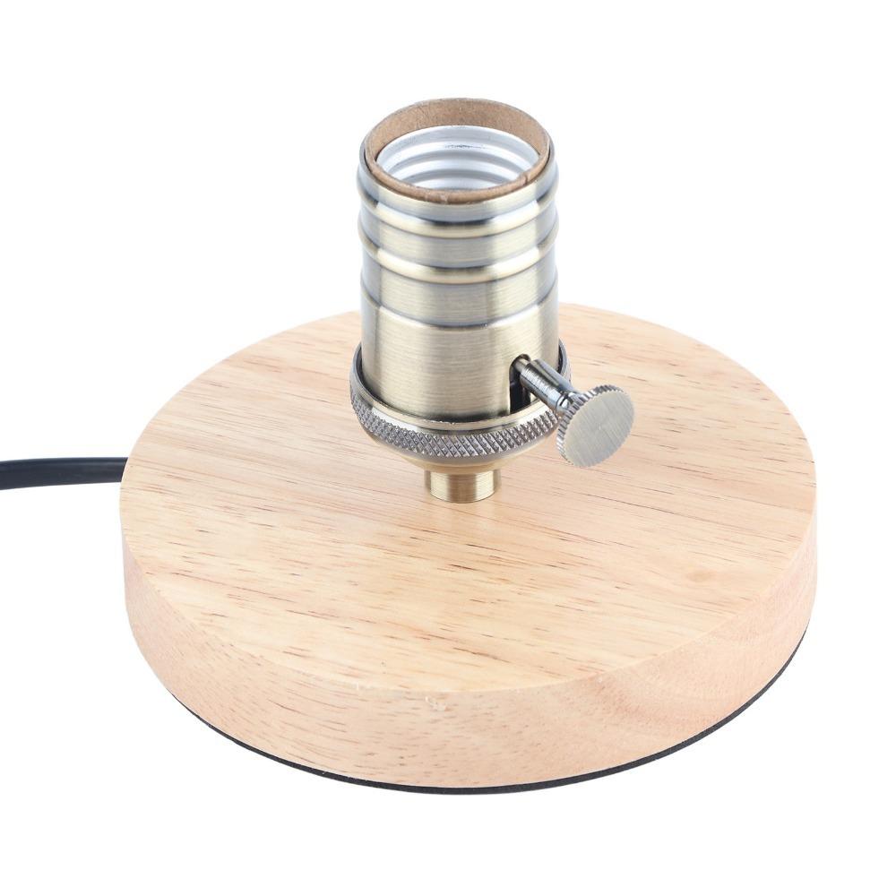 Dimmable Button Lamp Base E27 E26 Vintage Lamp Holder Easy Desk Lamp Cafe
