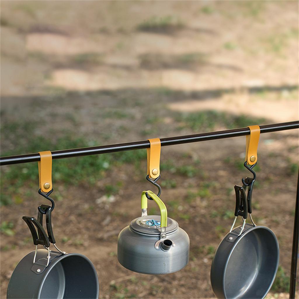 S-образные крючки для ремня из искусственной кожи 125x33 мм, многофункциональные, портативные, для кухни и ванной комнаты, крючки для подвешивания в походах