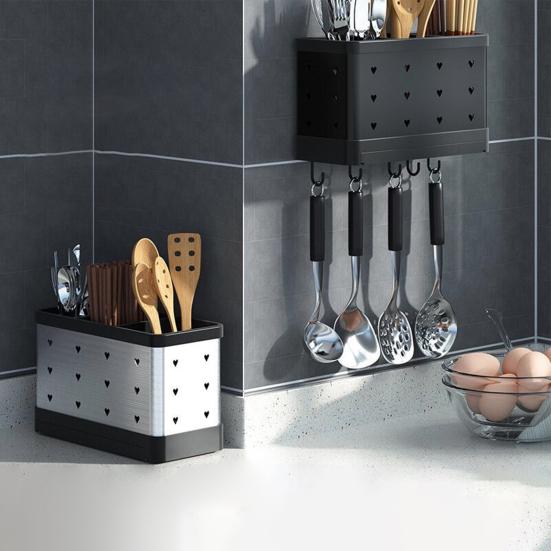 Высокое качество, экономия места, сильная нагрузка, нержавеющая сталь, кухонная утварь из нержавеющей стали, подставка для палочек для столовой, подставка для кухонной утвари