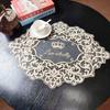 НОВАЯ Изысканная овальная вышитая лоскутная скатерть для спальни, балкона, кофейного круглого столика, украшения для рождественской свадебной вечеринки