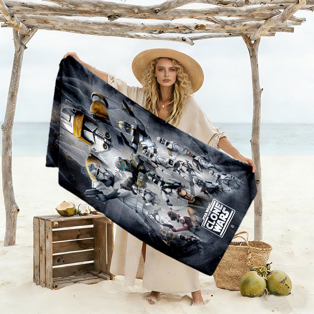 Star Wars Beach Towel Quick-Dry Soft Microfiber Comfortable Lightweight Portable for Swimming,Beach,Camping, Travel, Beach Accessories,Gym