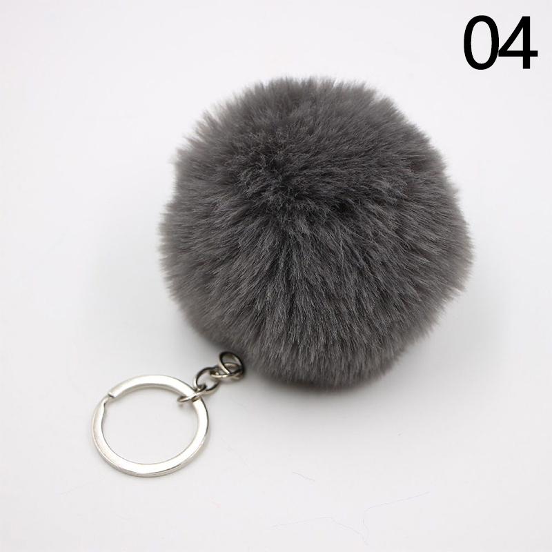 1PC Soft Fur Ball Pendant Key Chains Keychain Fur Fluffy Pendant Jewelry Decoration Women