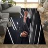 Confident Man Suit Carpet Design for Foyer Decorate Room Study Room Balcony Antislip Carpet Office Home Decor Best for Christmas