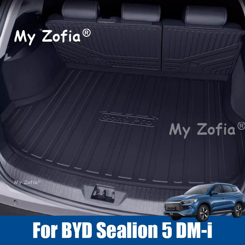 A3 For BYD Sealion 5 DM-i 2025 2026 Car TPE Rear Seat Backrest Protective Pad Trunk Mat Anti-Kick Pad Car Interior Accessories