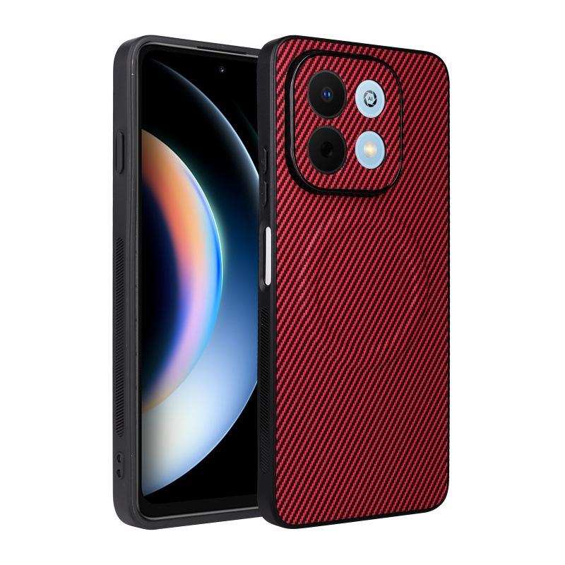 Huawei Nova Y74 Magnetic Phone Case,Leather Carbon Fiber MagSafe Wireless Charging ShockProof Phone Case Cover for Huawei Nova Y74
