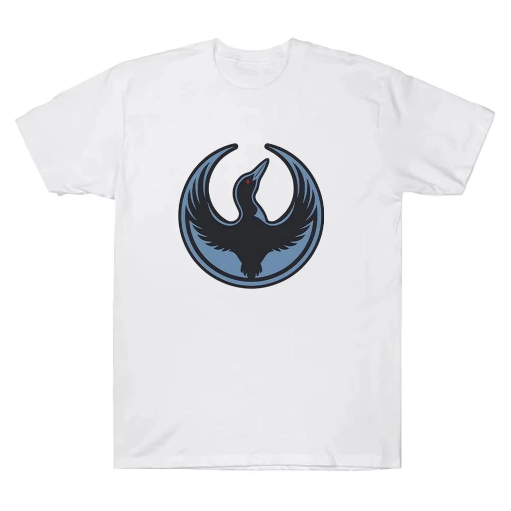 Футболки с логотипом Rebel Loon Футболка Minnesota Rebel Alliance С круглым вырезом Хлопок гребенной Мужские футболки Унисекс С круглым вырезом С коротким рукавом Топы
