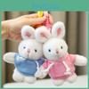Keychain Plush Rabbit Toy Cute Stuffed Animal Doll Kids Birthday Gift Keyring