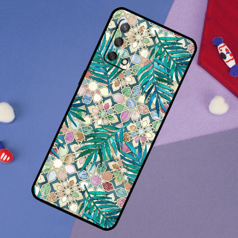Приглушенный Марокканский Мозаичный Чехол Для Oppo A78 A18 A38 A74 A94 A54 A58 A98 A80 A60 A40 A96 A76 A16 A15 A17 A57 A5 A6 Pro