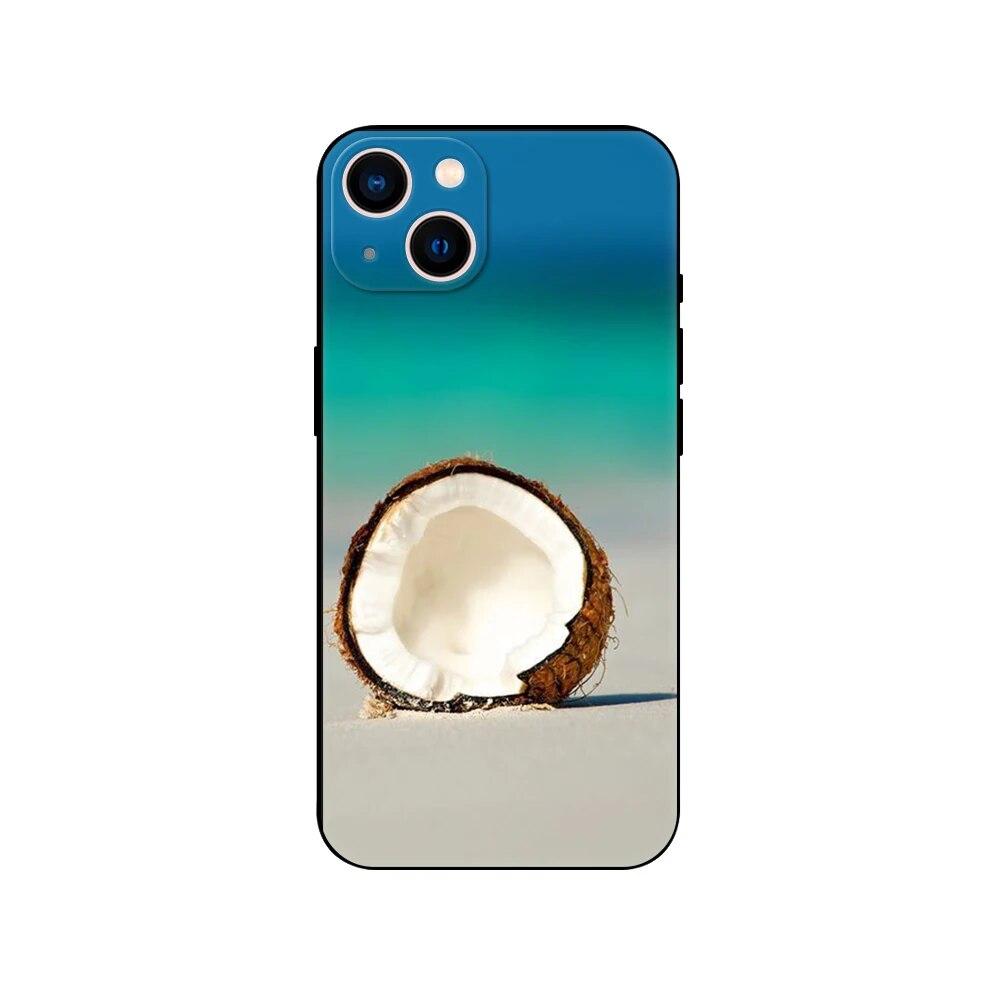 Чехол для телефона из скорлупы кокоса для iPhone Samsung Galaxy Redmi Xiaomi Oppo OnePlus Note SA 7 8 9 10 11 12 13 14 20 21 22 23 53 54 Pro Max Ultra TPU Soft