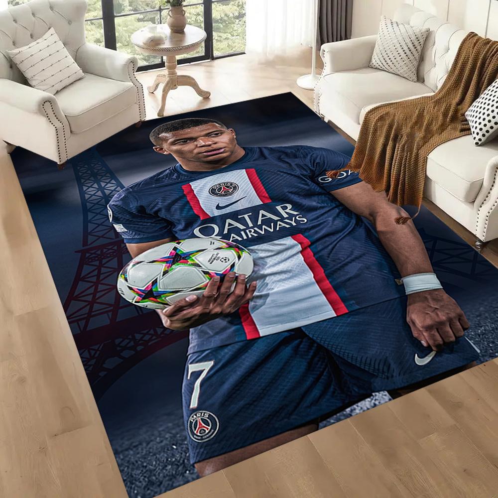 Mbappe 298 Floor Mat Suitable for Foyer Dining Room Living Rooms Dormitory Anti-slip Rug Decorate Offices