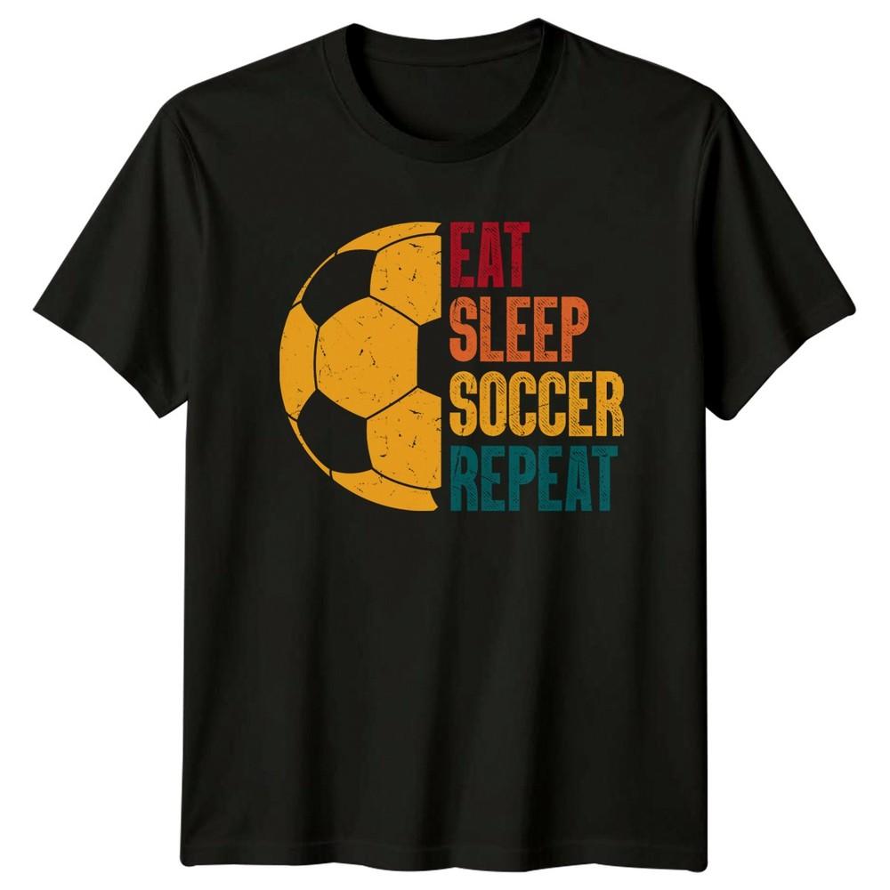 Eat Sleep Soccer Repeat TShirt Youth Sport Soccer Birthday Gift For Him And Her