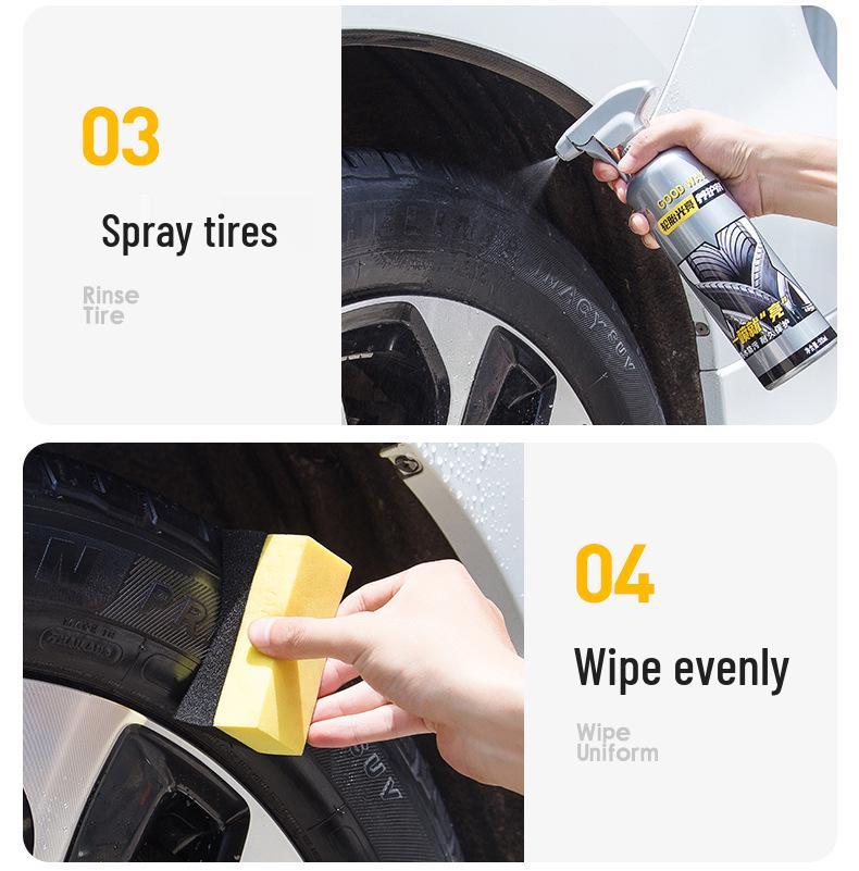 Блеск и кондиционер для шин: Пыленепроницаемый, Защищающий от пепла, Черный глянцевый лак для обновления 3D-шин