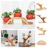 Bamboo Wood Flowerpot Tray Multi-layer Flower Rack Stable Flowerpot Holder  Home Office