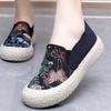 New Loafers Canvas Women's Shoes Lazy One-pedal Platform Fisherman Shoes Fashion Casual Canvas Shoes