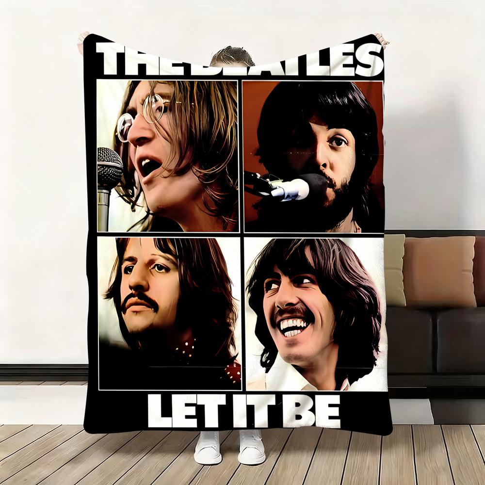 1 шт. Группа The B-Beatles Крутой Плед Фланелевый Пушистый Мягкий Плед Теплый Приятный к коже Плед для Дивана Кровати Офиса Сна Зима