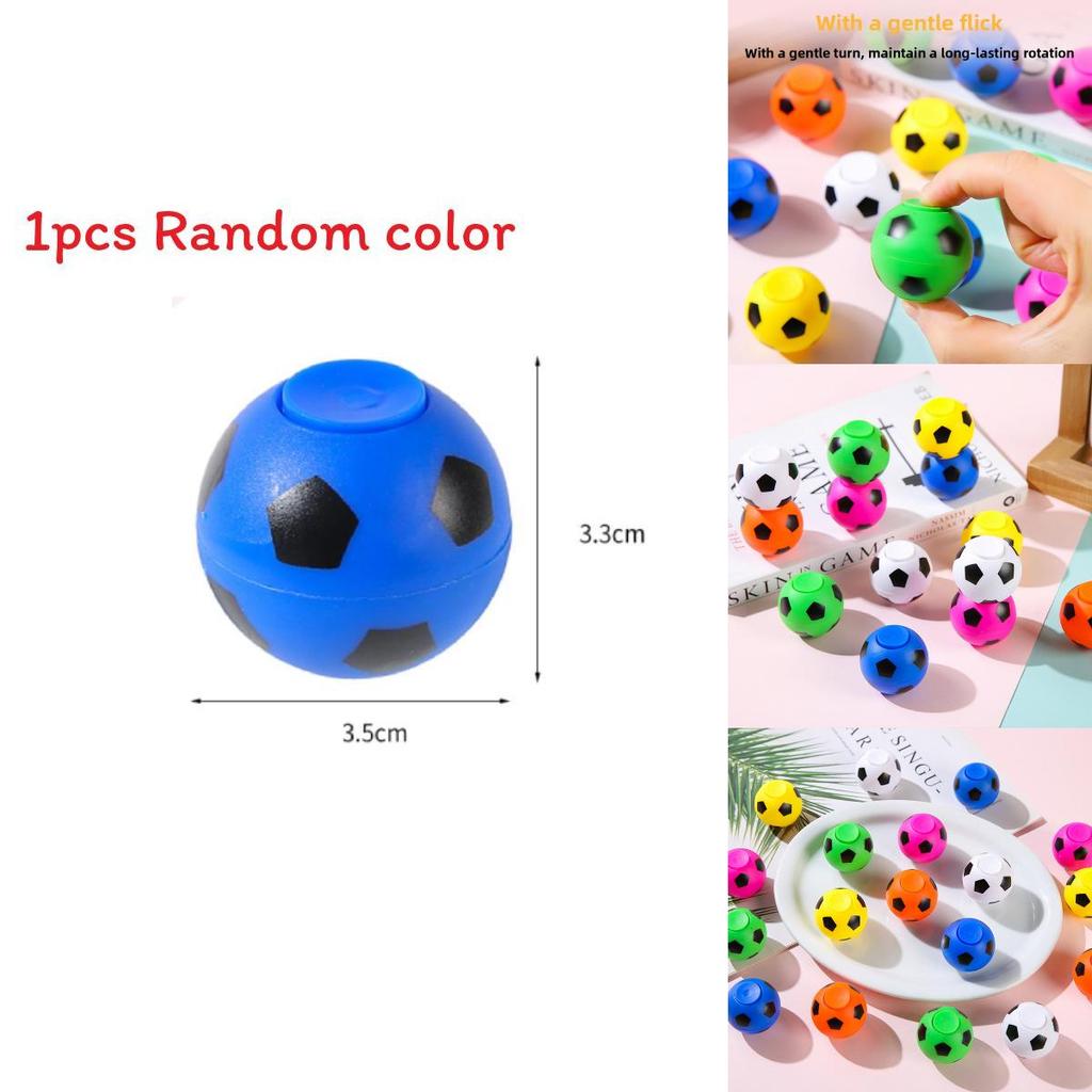 Креативный разноцветный пластиковый гироскоп в форме футбольного мяча, детская игрушка для маленьких детей