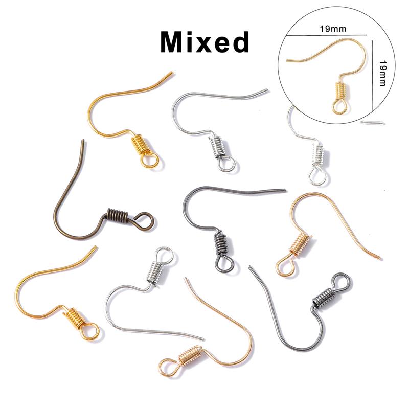 100/200 шт. 19x19 мм ирония, очаровательные фурнитура, серьги, застежки, крючки, фурнитура, аксессуары для самостоятельного изготовления ювелирных изделий