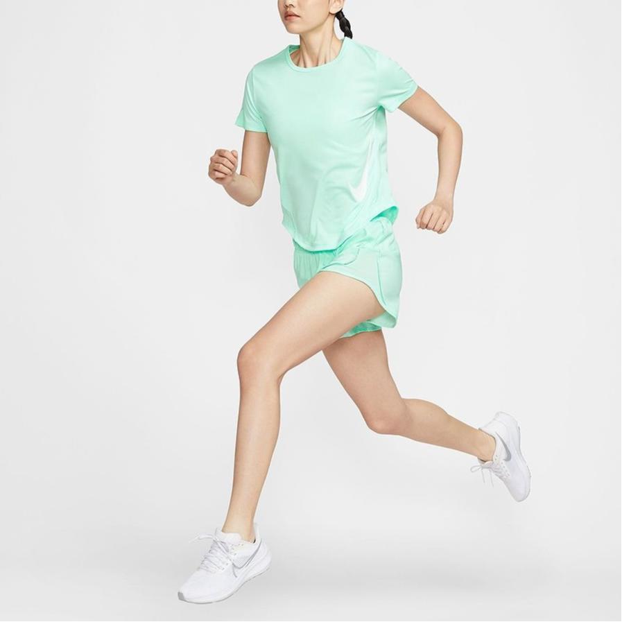 Nike T Shirts Women's Mint Foam/white Crew Neck Moderate HV2773-353