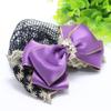 Bowknot Hotel Pearl Female Korean Bun Snood Hairgrips Cover Net Women Spring Clip Ponytail Clip