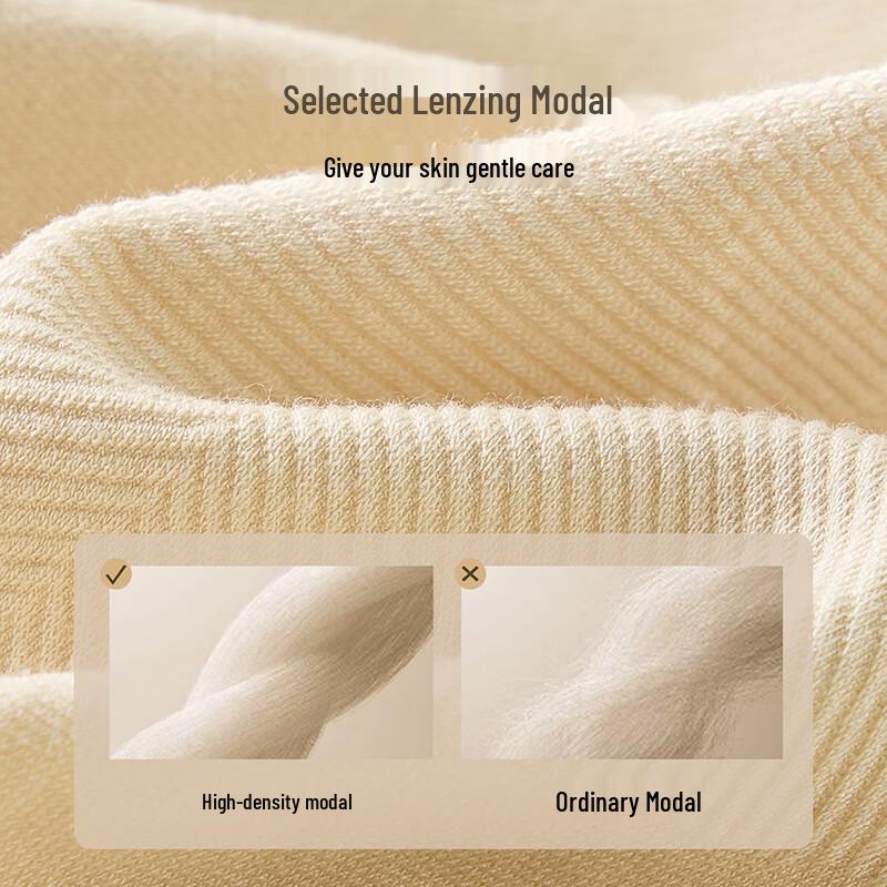 YOUNGYELL Women's High-Waist Modal Seamless Briefs 3-Pack