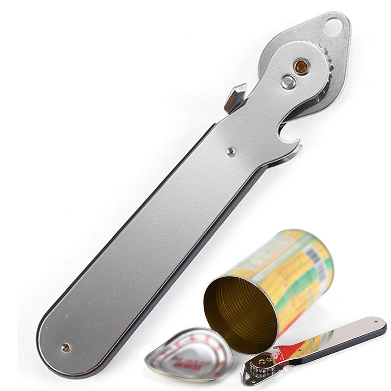 Manual Can Opener Stainless Steel Tin Opener Kitchen Can Piercer For Restaurant Home Camping Can Opener Bottle Opener