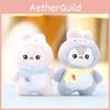 Rabbit Into Penguin Plush Doll Keychain Cartoon Toy Decoration Pendant Gift