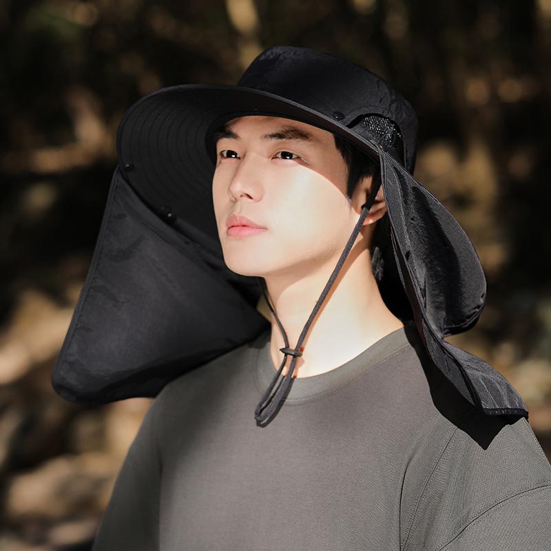Breathable Outdoor Cycling Neck Cover Men Women Anti Sun Hiking Bucket Hat