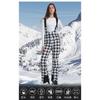 2024 Gsou Snow Winter Ski Pant Women Snowboard Strap Trouser High Waist Elastic Windproof Waterproof Thicken Thermal for Outdoor