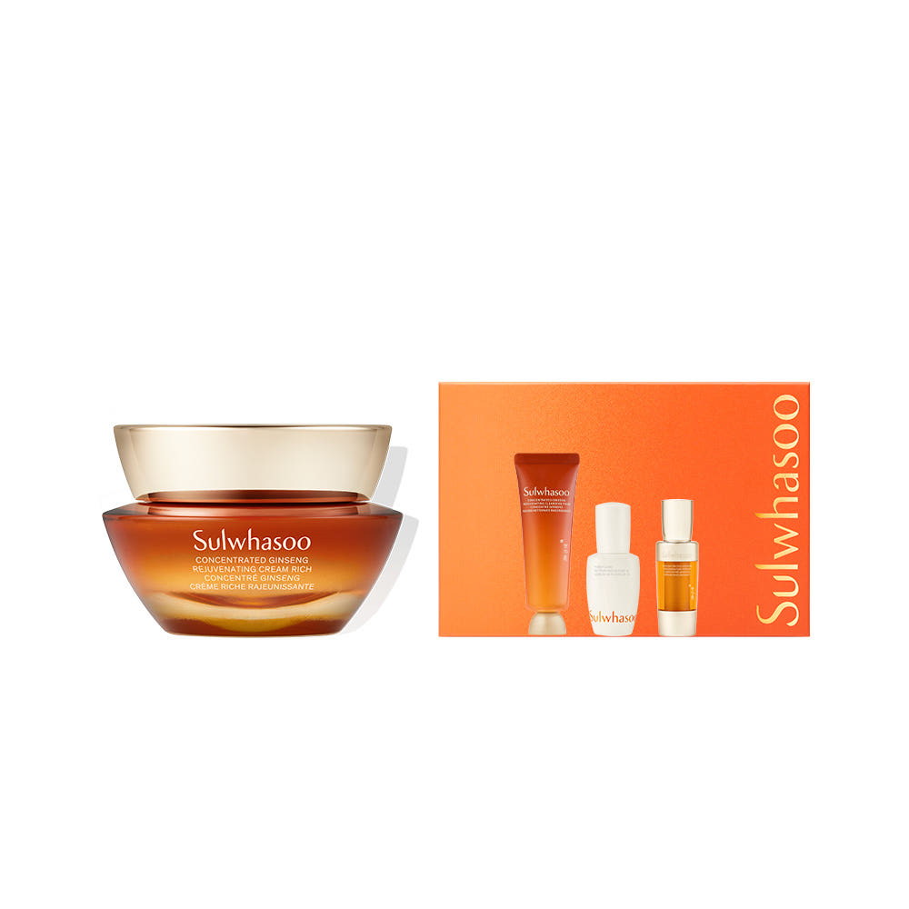 Sulwhasoo Концентрированный обновляющий крем с женьшенем. Богатый интенсивный увлажняющий крем против старения. Набор