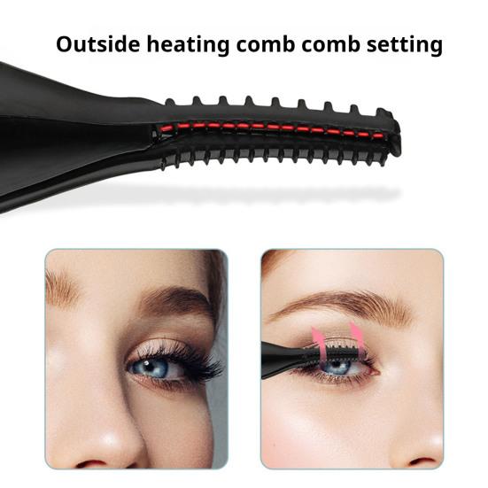 Electric Eyelash Curler USB Rechargeable Mini Heated Eyelash Curler with 3 Heat Modes Fast Heat Up In 8s Finalize Eyelash Tool for Women