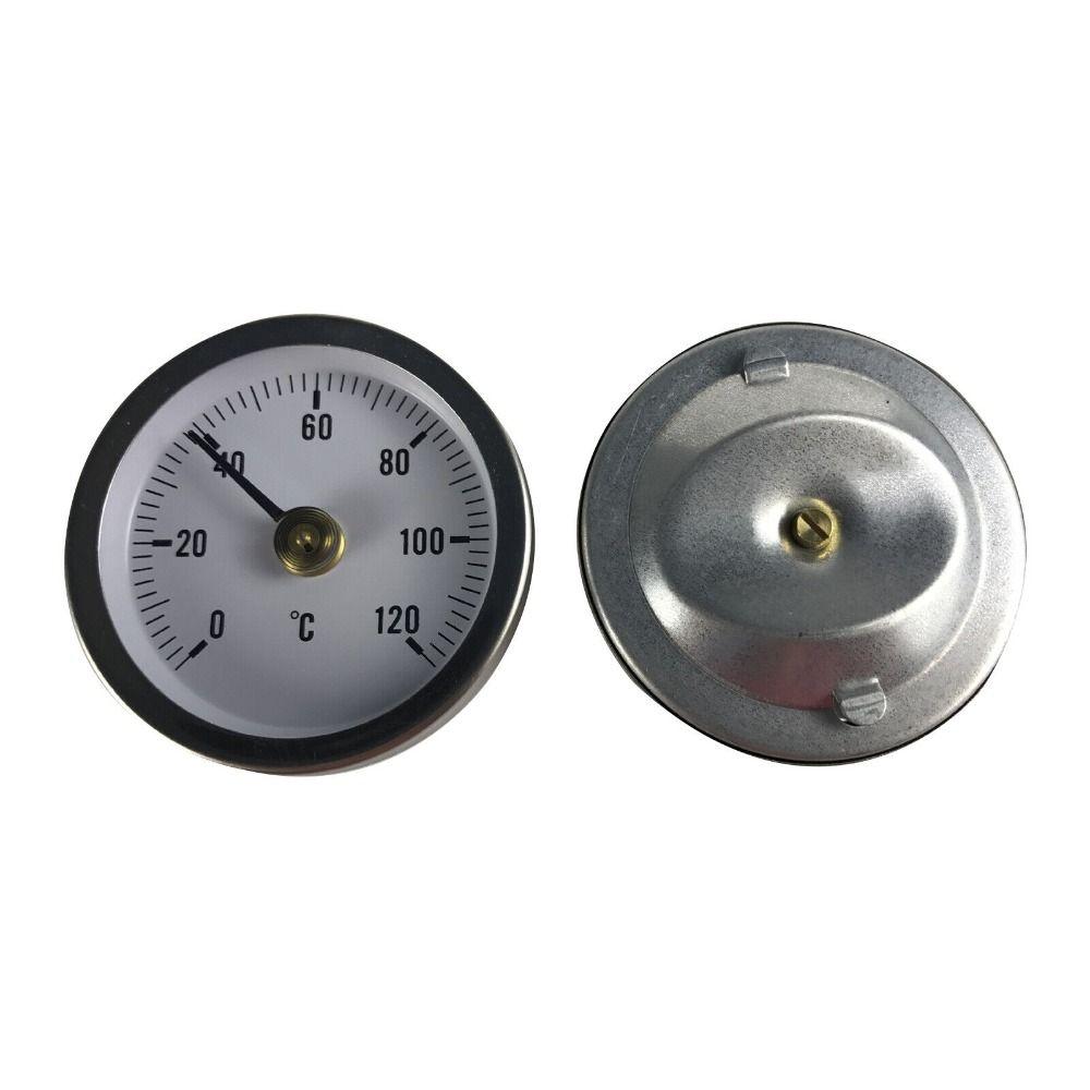 63 мм Поверхностный 0-120 °C Биметаллический термометр Зажимной термометр температуры трубы С пружинным термометром