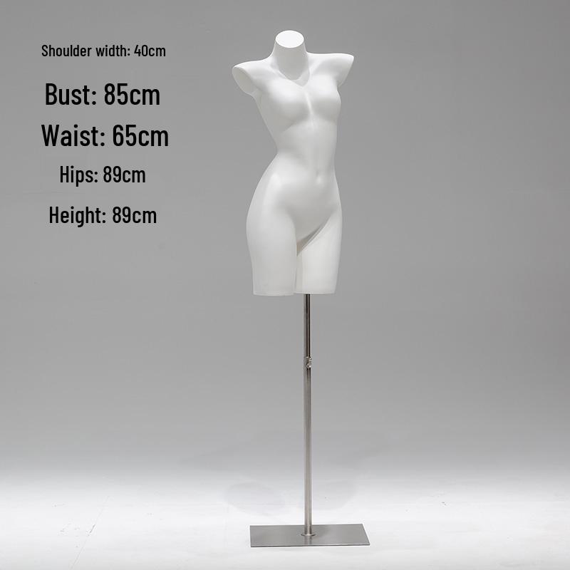 Unisex Half-Body Plastic Mannequin for Underwear Display