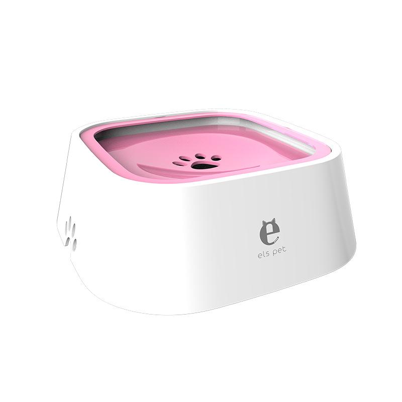No Wet Mouth Floating Pet Bowl Anti Tipping Dog Water Dispenser Splash Proof Cat Bowl