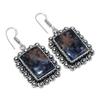 Sodalite Handmade 925 Sterling Silver Jewelry Earring 2.01" J8p72