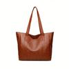 Retro Vegan Shoulder Bag Women's Casual Handbag for Commute