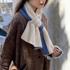 Women Scarf Patchwork Color Soft Comfortable Wrap Around Design Winter Scarf Neck Care Fashion Accessories