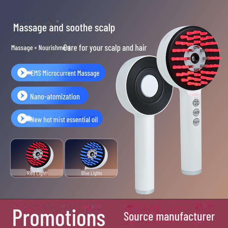 Electric Red Light Scalp Massage and Hair Growth Comb