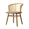 Nordic Light Luxury Vine Weaving Japanese Homestay Home Backback Armor Retro Style Quiet Wind Hotel Soft Bag Chair