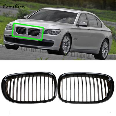 1 пара передних центральных решеток радиатора «ноздри» для BMW 7 серии F01 F02 F03 F04 2009 2010 2011 2012 Дорестайлинг Внешние детали