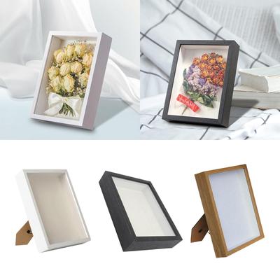 Рамка Shadow Box Настольная подвесная креативная деревянная прессованная рамка для цветов Shadowbox для произведений искусства Награды Памятные медали Билеты