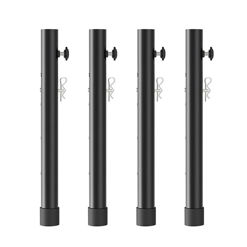 4Pcs Folding Table Leg Extenders Stainless Steel Folding Table Leg Extensions Table Risers for Folding Table Enduring