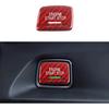 MICROCK Накладка на кнопку Start/Stop двигателя для 2014- Chevy C7 Corvette, для 2016-2024 Chevrolet Camaro, Настоящее углеродное волокно (красный)