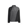 Colorblock Stand Collar Long Sleeve Sweatshirt Men Tops Black HY5847