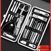 German Black Diamond Pedicure Set: Nail Clippers, Scissors, Ear Spoon, Needle-Nosed Pliers
