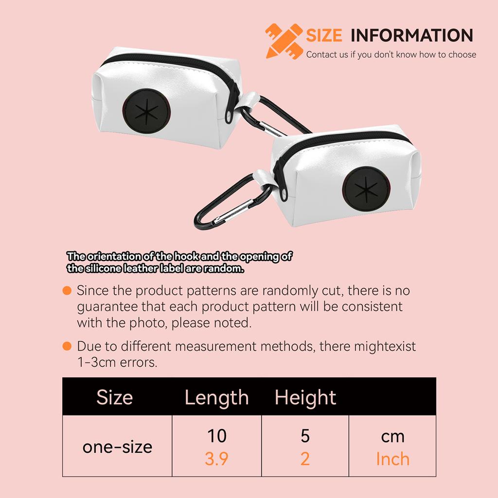 1pcs Colorful Design Dog Poo Bag Holder Dispenser Durable Use For Dog Leash Attachment Without Poo Bag And Leash