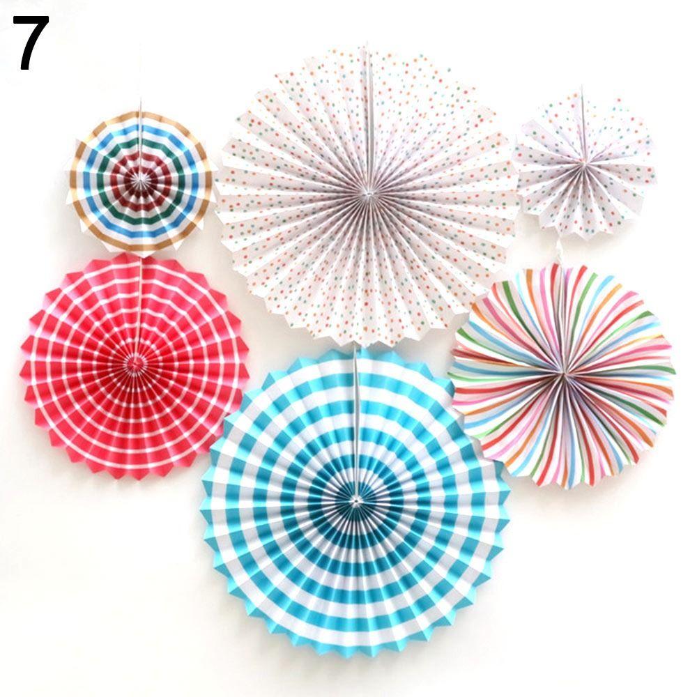 Party Decor Birthday Decor Supplies Tissue Paper Flower Paper Crafts Wedding Fans Paper Fan Flowers